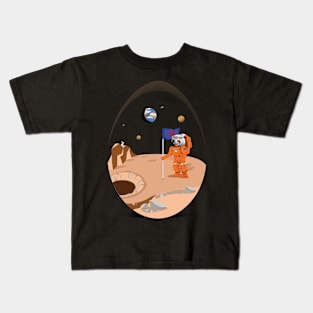 Space Dog Easter Egg Kids T-Shirt